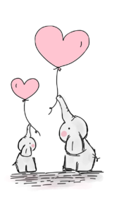 elephants, balloons, love-2757831.jpg